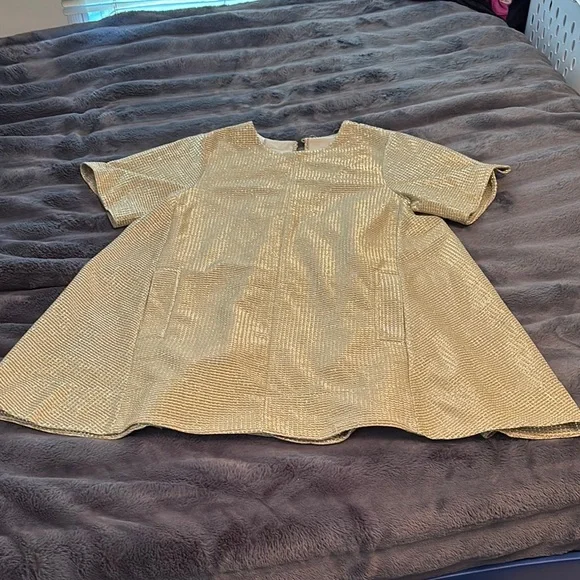 Holiday Gold Dress - Picture 1 of 4